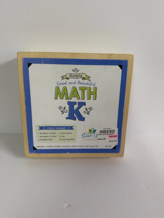 Math K The Good and the Beautiful Manipulative Set  Pre-Owned Good and Beautiful