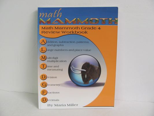 Math Mammoth Workbook  Pre-Owned Miller 4th Grade Mathematics Textbooks