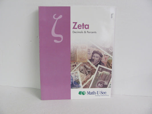 Zeta Math U See Student Workbook Pre-Owned Demme Mathematics Textbooks