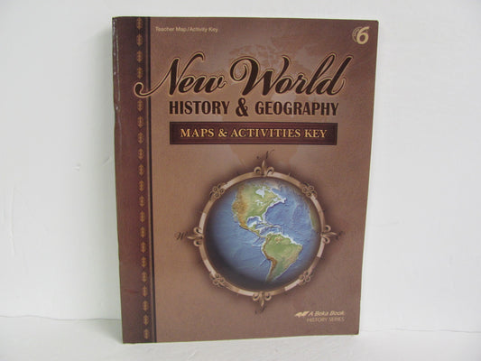 New World History Abeka Map Key Pre-Owned 6th Grade History Textbooks