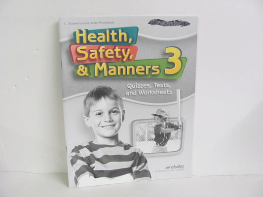 Health, Safety, & Manners Abeka Quizzes/Tests  Pre-Owned 3rd Grade Health Books