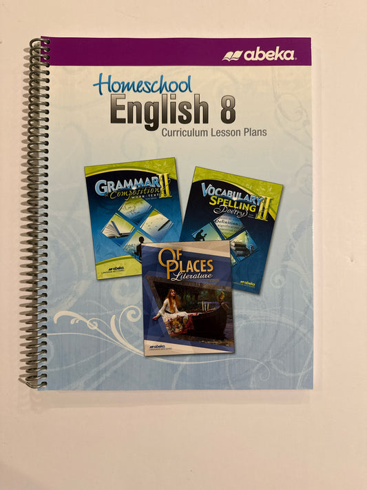 English 8 Abeka Curriculum/Lesson Plan Pre-Owned 8th Grade Language Textbooks