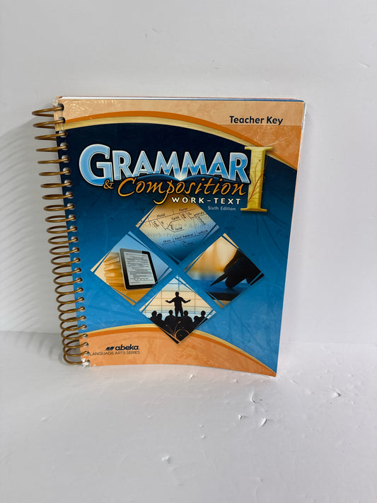 Grammar & Composition I Abeka Teacher Key  Pre-Owned Language Textbooks
