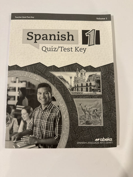 Spanish I Abeka Quiz/Test Key  Pre-Owned High School Spanish Books