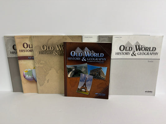 Old World History & Geography Abeka Set  Pre-Owned 5th Grade History Textbooks