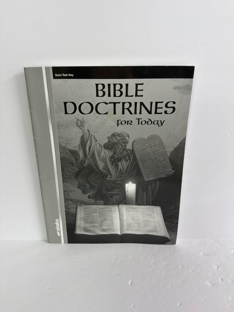 Bible Doctrines For Today Abeka Quiz/Test Key  Pre-Owned Bible Textbooks