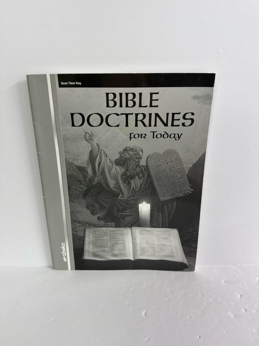 Bible Doctrines For Today Abeka Quiz/Test Key  Pre-Owned Bible Textbooks