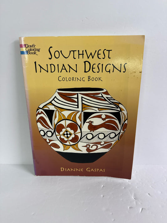 Southwest Indian Designs Dover Coloring Book  Pre-Owned Dianne Gaspas Art Books