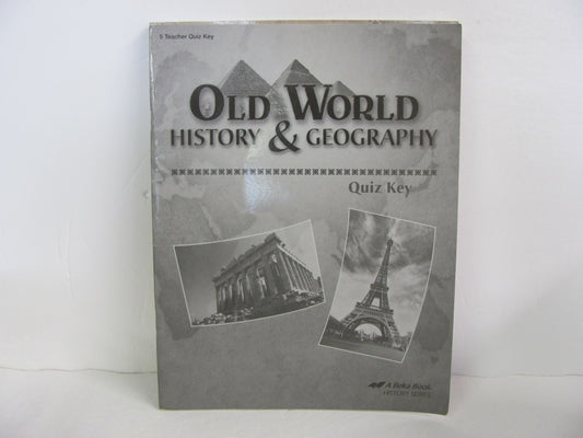 Old World History Abeka Quiz Key Pre-Owned 5th Grade History Textbooks