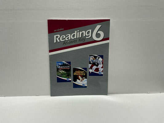 Reading 6 Answer Key Abeka Answer Key  Pre-Owned 6th Grade Reading Textbooks