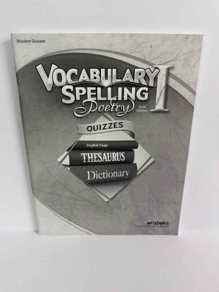Vocabulary Spelling Poetry I Abeka Quizzes Pre-Owned Language Textbooks