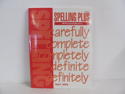 Spelling Plus Instructional Resources- Pre-Owned Elementary Math Help Books