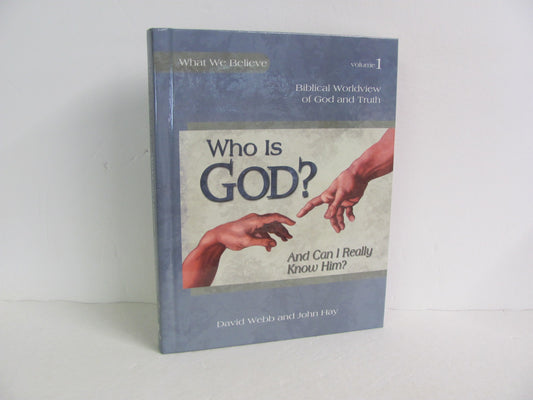 Who is God? Apologia Student Book Pre-Owned Webb Elementary Bible Books
