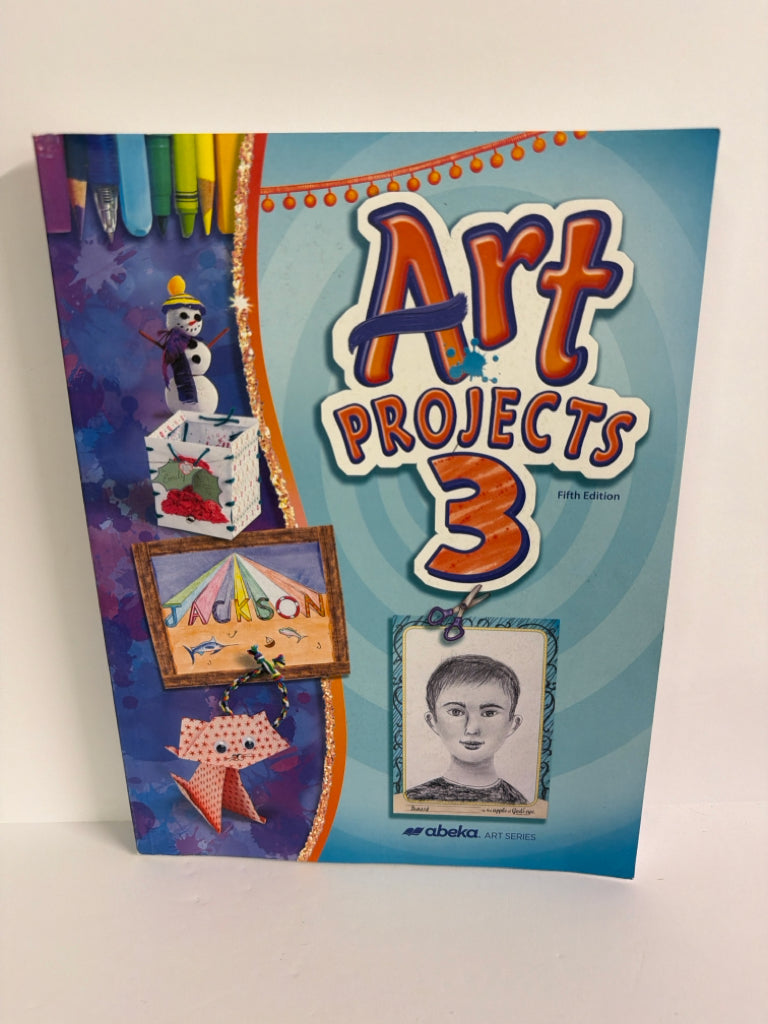 Art Projects 3 Abeka Student Book Pre-Owned 3rd Grade Art Books