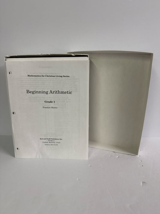 Beginning Arithmetic Rod and Staff 1st Grade Mathematics Textbooks