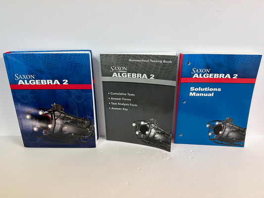 Algebra 2 Saxon Set  Pre-Owned High School Mathematics Textbooks