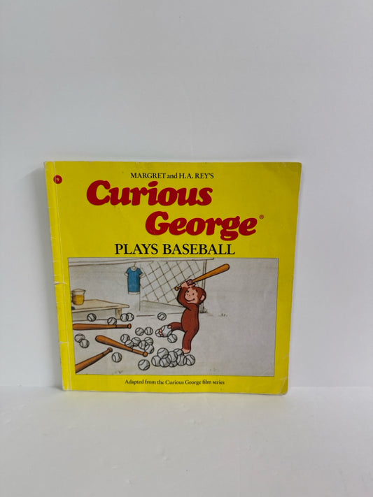 Curious George Plays Baseball Margret & H.A. Rey Paperback Books