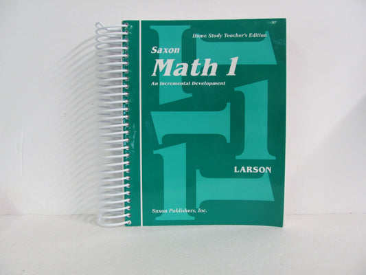 Math 1 Saxon Teacher Copy  Pre-Owned Elementary Mathematics Textbooks