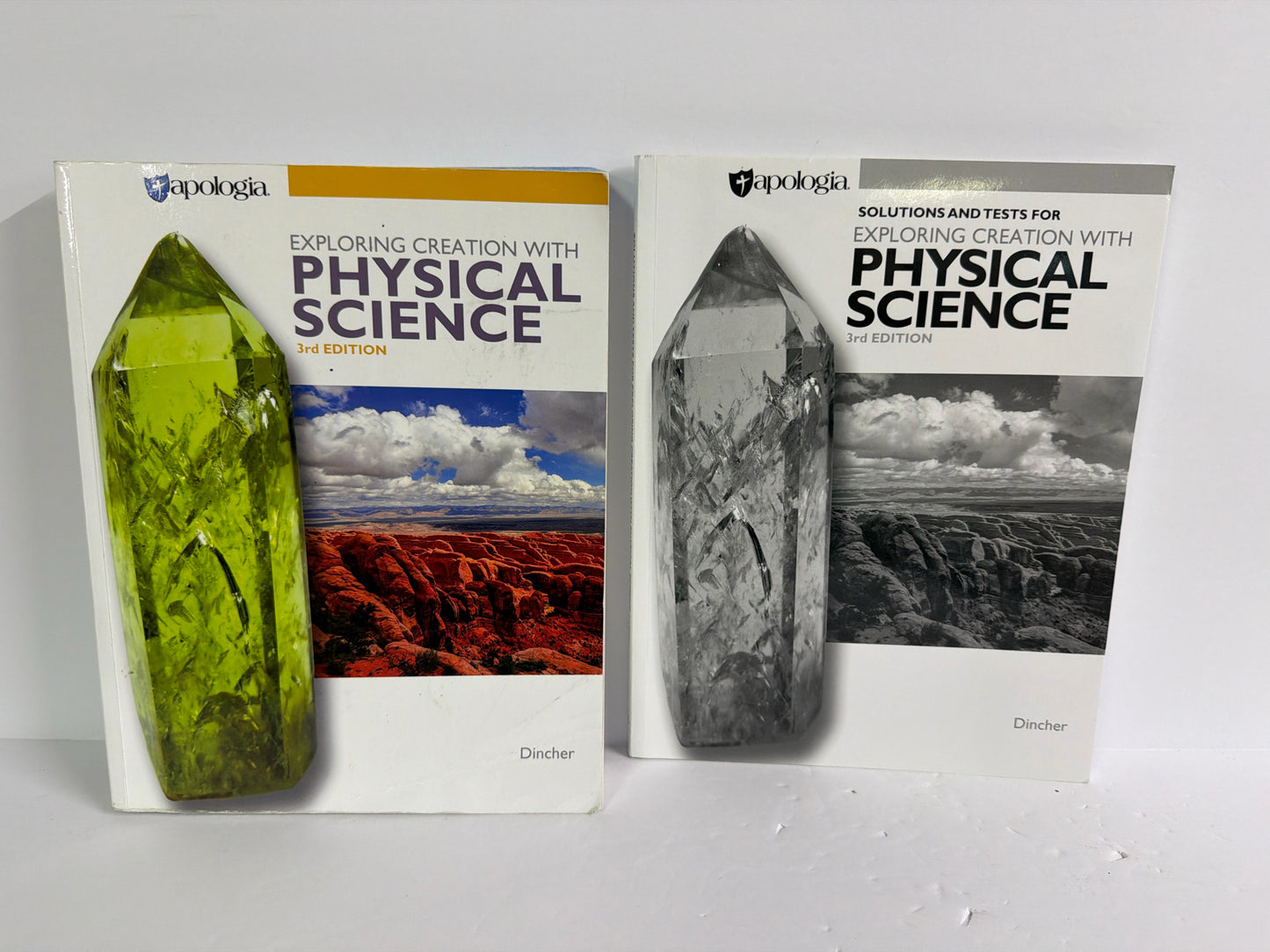 Physical Science Apologia Set  Pre-Owned Dincher Middle School Science Textbooks