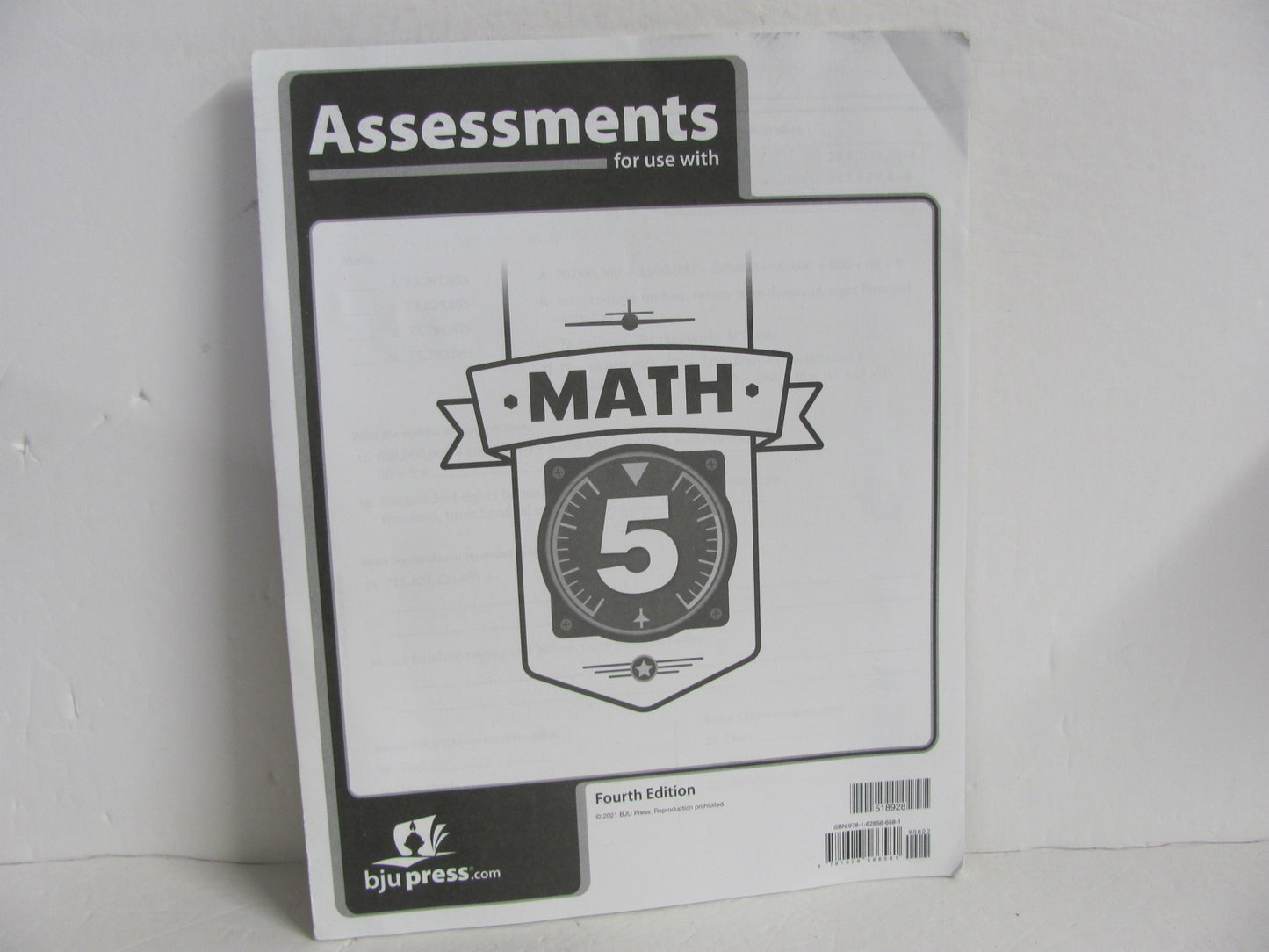 Math 5 BJU Press Assessments  Pre-Owned 5th Grade Mathematics Textbooks