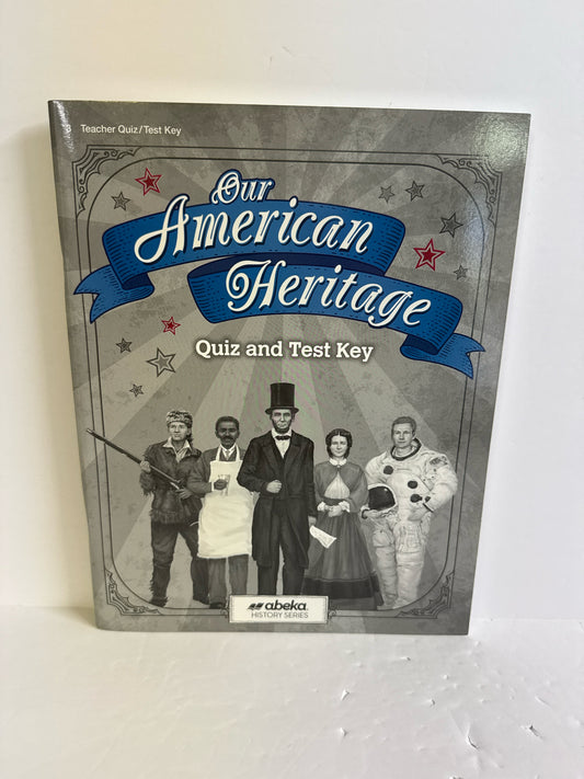 Our American Heritage Abeka Quiz/Test Key  Pre-Owned 3rd Grade History Textbooks