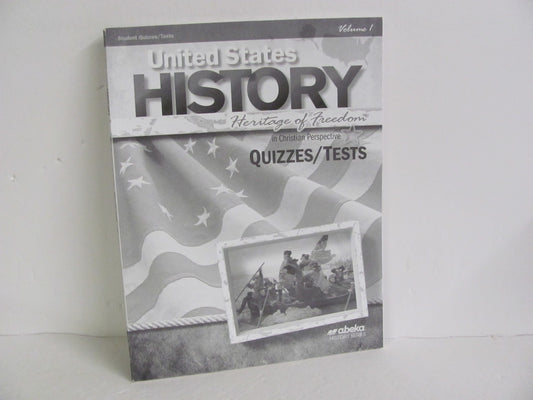 United States History Vol 1 Abeka Quizzes/Tests  Pre-Owned History Textbooks