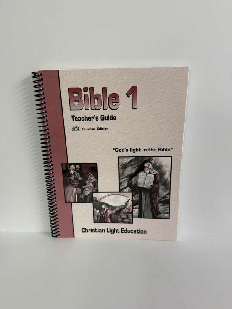 Bible 1 Christian Light Teacher Guide  Pre-Owned 1st Grade Bible Textbooks