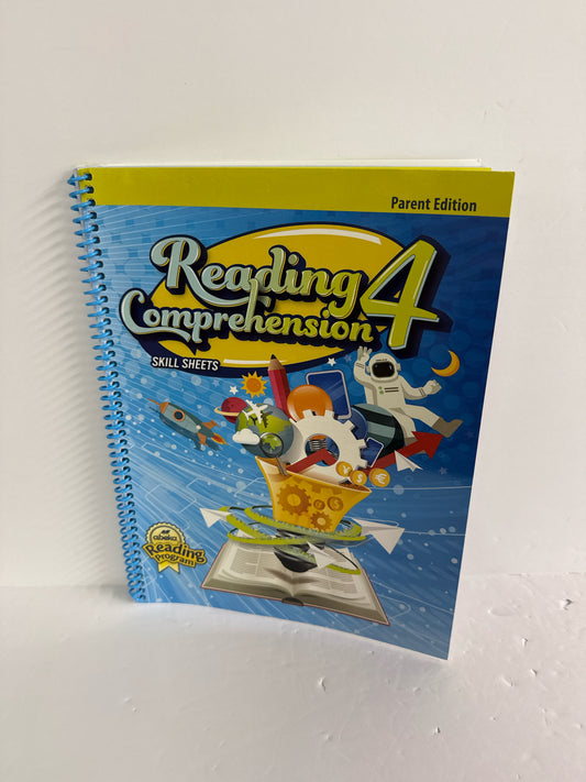 Reading Comprehension 4 Abeka Parent Edition  Pre-Owned Reading Textbooks