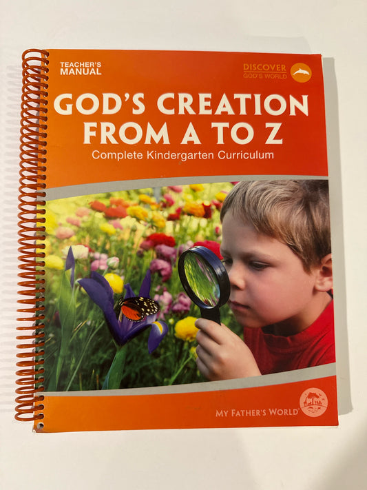 God's Creation From A to Z My Father's World Hazell Unit Study Books