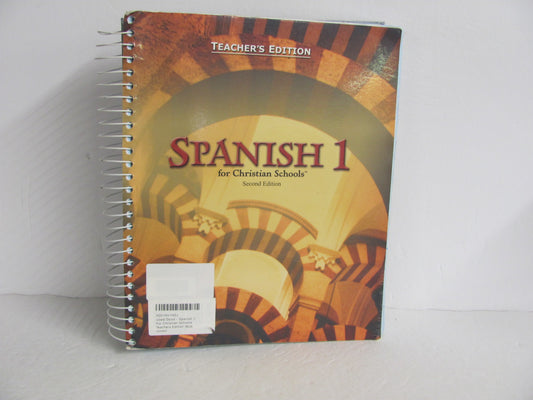 Spanish 1 BJU Press Teacher Edition  Pre-Owned High School Spanish Books