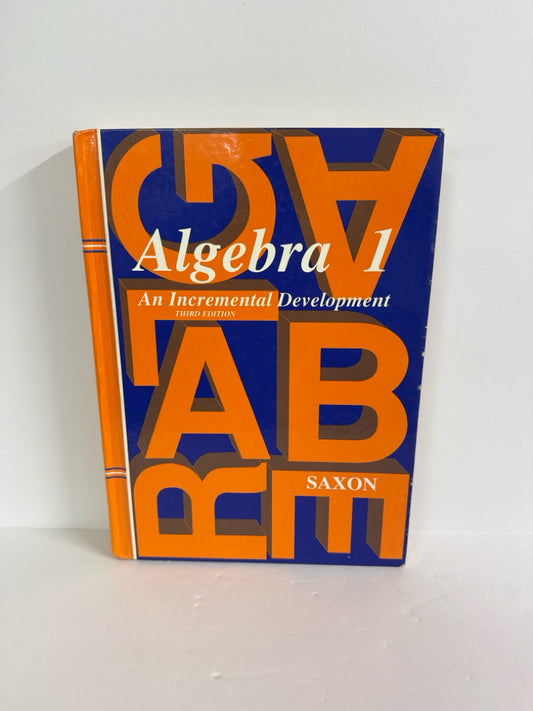 Algebra 1 Saxon Student Text  Pre-Owned Saxon High School Mathematics Textbooks