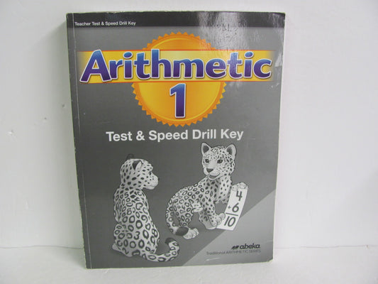 Arithmetic 1 Abeka Test Key Pre-Owned 1st Grade Mathematics Textbooks