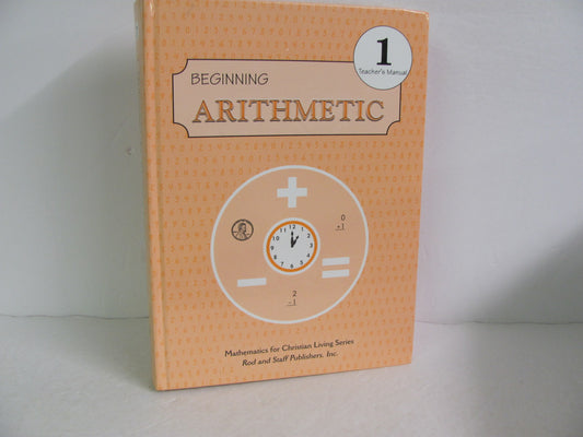 Arithmetic 1 Rod & Staff Teacher Manual  Pre-Owned Mathematics Textbooks
