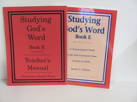 Studying God's Word Book E Christian Liberty Set  Pre-Owned Bible Textbooks