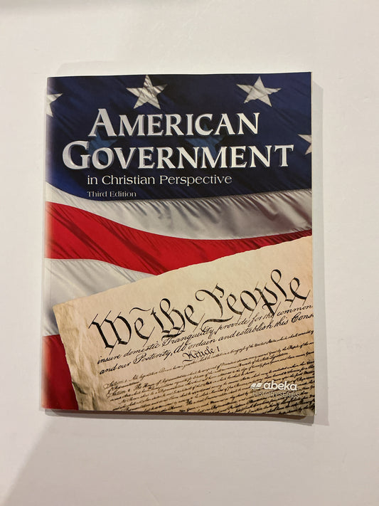 American Government Abeka Student Book Pre-Owned 12th Grade History Textbooks