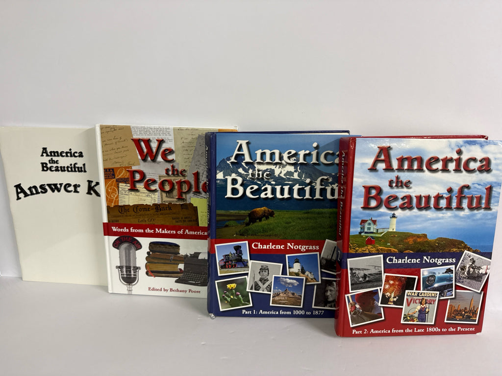 America the Beautiful Notgrass Set  Pre-Owned Middle School History Textbooks