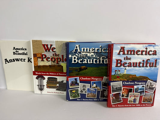 America the Beautiful Notgrass Set  Pre-Owned Middle School History Textbooks