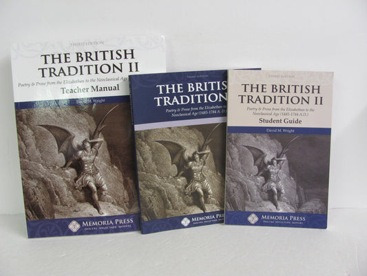 The British Tradition II Memoria Press Set  Pre-Owned Wright Reading Textbooks