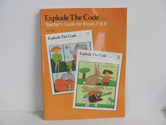 Explode the Code Books 7 & 8 EPS Teacher Guide  Pre-Owned Language Textbooks