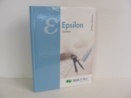 Epsilon Math U See Instruction Manual  Pre-Owned Mathematics Textbooks