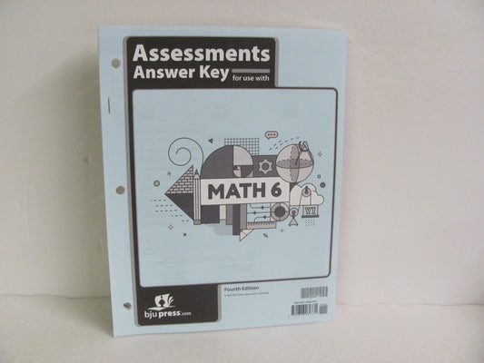 Mathematical BJU Press Assessment Key  Pre-Owned 6th Grade Mathematics Textbooks