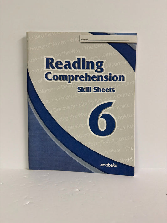 Reading Comprehension 6 Abeka Skill Sheets Pre-Owned Reading & Phonics Readers