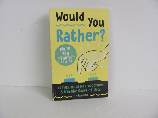 Would You Rather? Zkids Pre-Owned Daly Middle School Logic Books