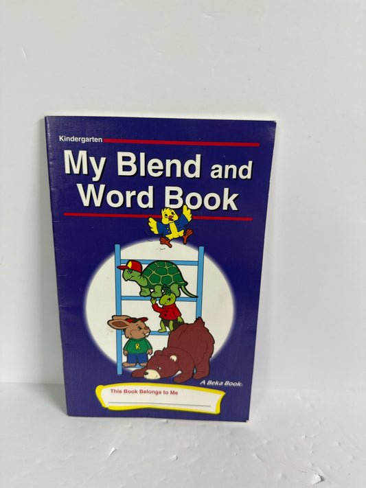 My Blend and Word Book Abeka Reader  Pre-Owned Kindergarten Reading Textbooks