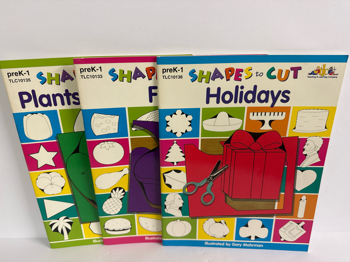 Shapes to Cut Teaching & Learning Set  Pre-Owned Elementary Early Learning