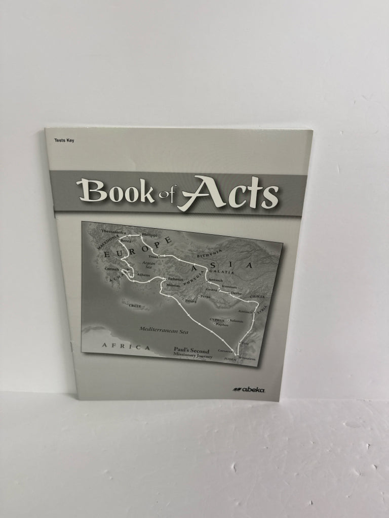 Book of Acts Abeka Test Key Pre-Owned 8th Grade Bible Textbooks