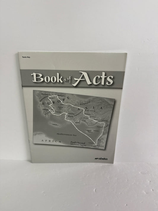 Book of Acts Abeka Test Key Pre-Owned 8th Grade Bible Textbooks