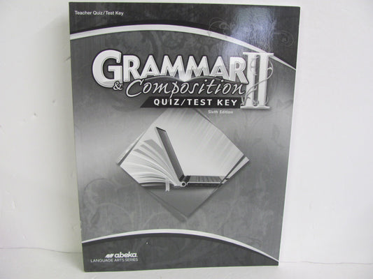 Grammar & Composition II Abeka Quiz/Test Key  Pre-Owned Language Textbooks