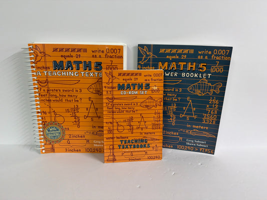 Math 5 Teaching Textbooks Set  Pre-Owned 5th Grade Mathematics Textbooks