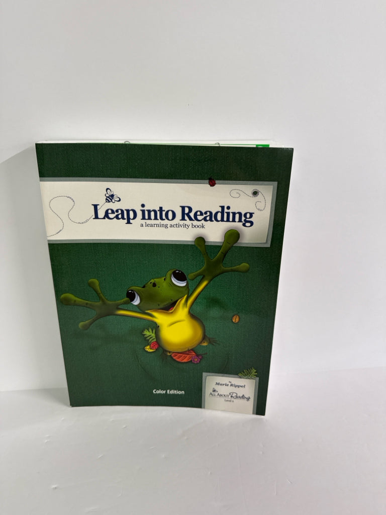 Leap Into Reading All About Learning Activity Book Pre-Owned Reading Textbooks